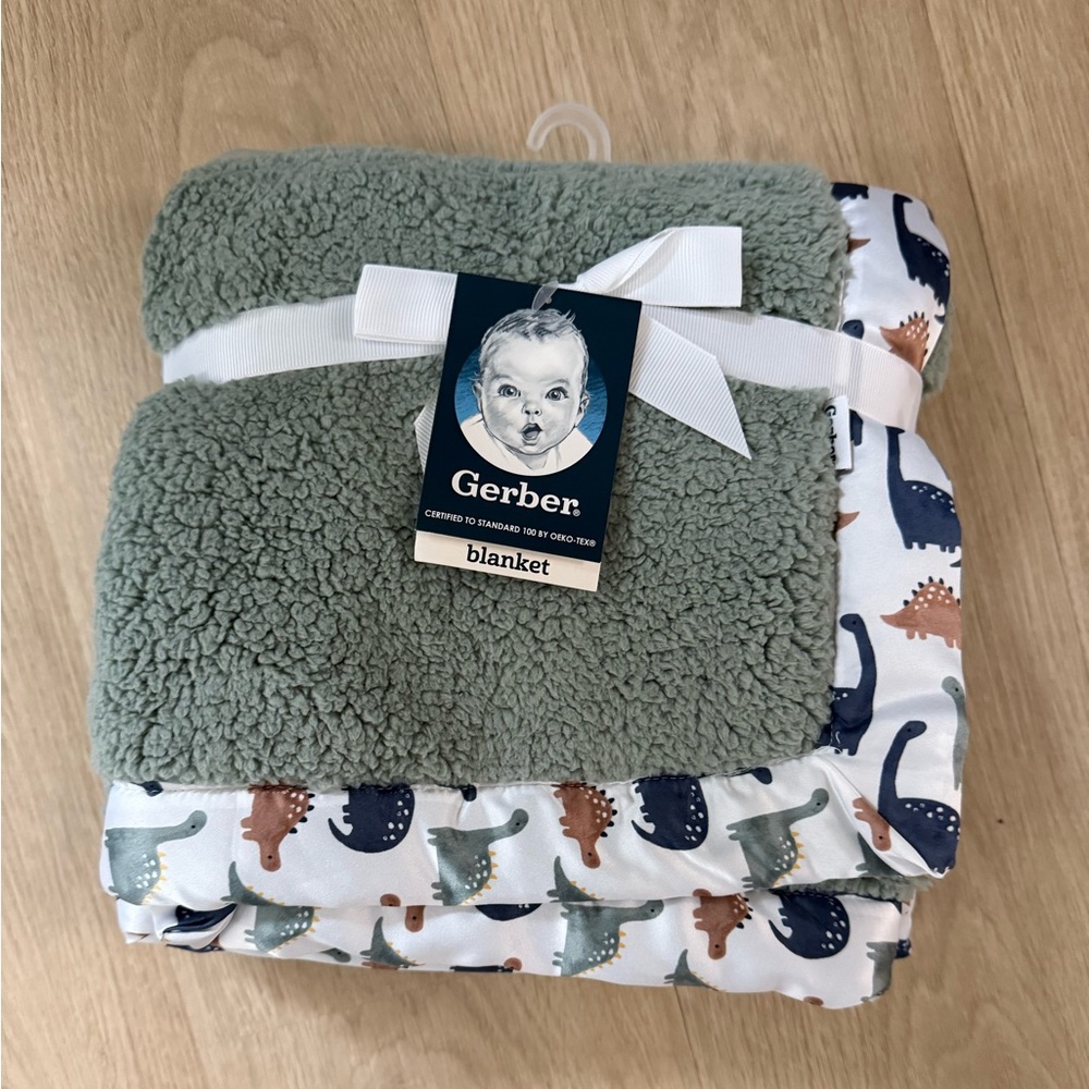 Gerber Soft Green Baby Blanket